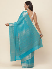 Light Brocade Woven Georgette Saree