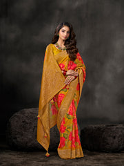 Printed Dola Silk Saree