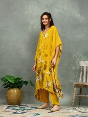 Printed Crepe Kurta With pants
