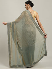 Cutdana Embroidered Tissue Saree