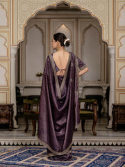 Sequence Embroidery Organza Saree