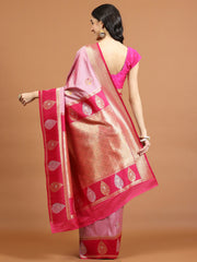 Zari Jaal Woven Art Silk Saree