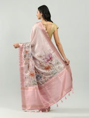 Printed Art Silk Woven Saree