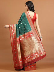 Zari Jaal Woven Art Silk Saree
