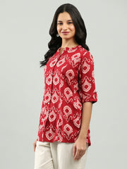 Printed Cotton Blend Shirt