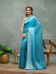 Woven Border Art Silk Saree