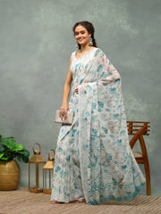 Digital Printed Georgette Saree