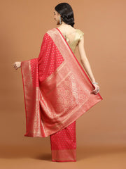 Zari Jaal Woven Art Silk Saree