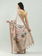 Printed Art Silk Woven Saree