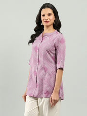 Printed Cotton Blend Shirt