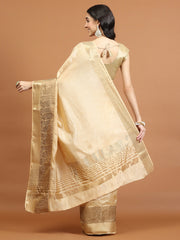 Zari Border Booti Art Silk Woven Saree