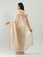 Sequence Embroidery Tissue Saree