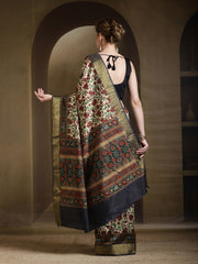 Digital Printed Art Silk Saree