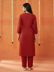 Printed Cotton Kurta With Pant