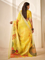 Digital Printed Cotton Saree