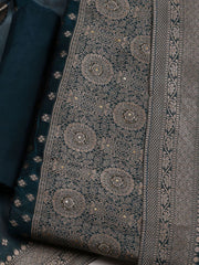 Woven Chanderi Unstitched Suit With Dupatta