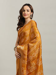 Bandhani Printed Dola Cotton Saree