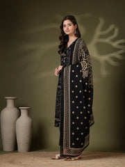 Printed Cotton Blend Kurta With Pant & Dupatta
