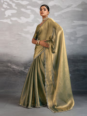 Woven Border Tissue Saree