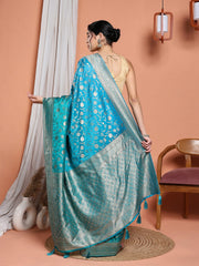 Woven Design Satin Saree