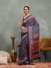 Digital Printed Crepe Saree