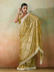 Embroidered Chiffon Saree