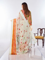 Floral Printed Georgette Saree