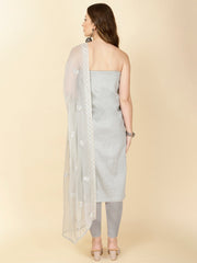 All Over Embroidery Cotton Unstitched Suit Piece With Dupatta