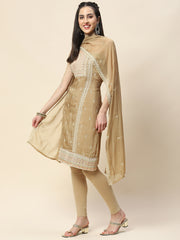 Embroidered Handloom Unstitched Suit Piece With Dupatta