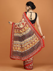 Digital Printed Crepe Woven Saree