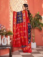 Printed Tussar Saree