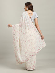 Cutdana Embroidery Georgette Saree