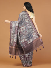 Digital Printed Cotton Saree