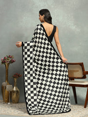 Embelished Crepe Saree