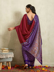 Printed Satin Saree