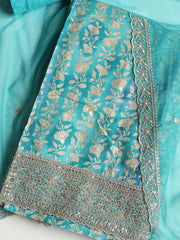 Embroidered Muslin Unstitched Suit With Dupatta
