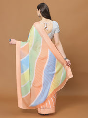 Floral Printed Chiffon Woven Saree