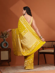 Plain Chiffon Saree