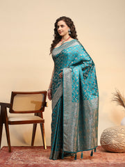 Woven Design Satin Saree