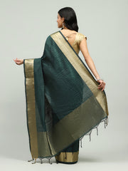Embroidered Border Booti Art Silk Saree