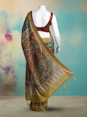Printed Tussar Saree