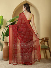 Digital Printed Chiffon Saree