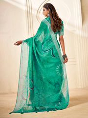 Digital Printed Cotton Saree