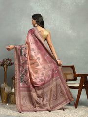 Printed & Woven Design Art Silk Saree