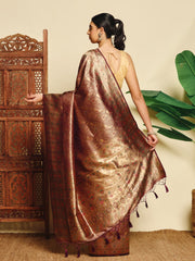 Paisley Woven Design Art Silk Saree