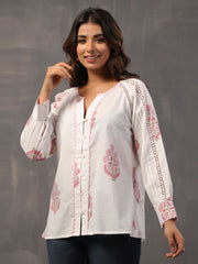 Printed Cotton Short Kurti