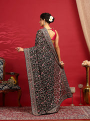 Embroidered Georgette Saree