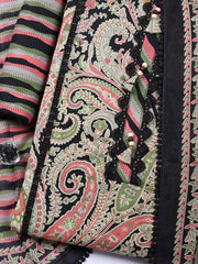 Embroidered Cotton Blend Unstitched Suit With Pant Dupatta