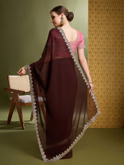 Georgette Embroidered Saree