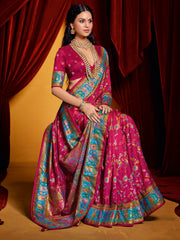 Digital Printed Art Crepe Saree